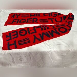 Tommy Hilfiger Bold Red and Navy Scarf NWOT